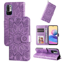 Load image into Gallery viewer, Embossed Sunflower Leather Phone Case, For Xiaomi Redmi Note 10 5G, For Xiaomi Redmi Note 10 Pro / Note 10 Pro Max, For Xiaomi Redmi Note 11 5G  / Poco M4 Pro 5G, For Xiaomi Redmi Note 11E, For Xiaomi Redmi Note 11 Pro 5G                               ...