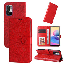 Load image into Gallery viewer, Embossed Sunflower Leather Phone Case, For Xiaomi Redmi Note 10 5G, For Xiaomi Redmi Note 10 Pro / Note 10 Pro Max, For Xiaomi Redmi Note 11 5G  / Poco M4 Pro 5G, For Xiaomi Redmi Note 11E, For Xiaomi Redmi Note 11 Pro 5G                               ...