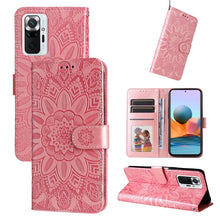 Load image into Gallery viewer, Embossed Sunflower Leather Phone Case, For Xiaomi Redmi Note 10 5G, For Xiaomi Redmi Note 10 Pro / Note 10 Pro Max, For Xiaomi Redmi Note 11 5G  / Poco M4 Pro 5G, For Xiaomi Redmi Note 11E, For Xiaomi Redmi Note 11 Pro 5G                               ...