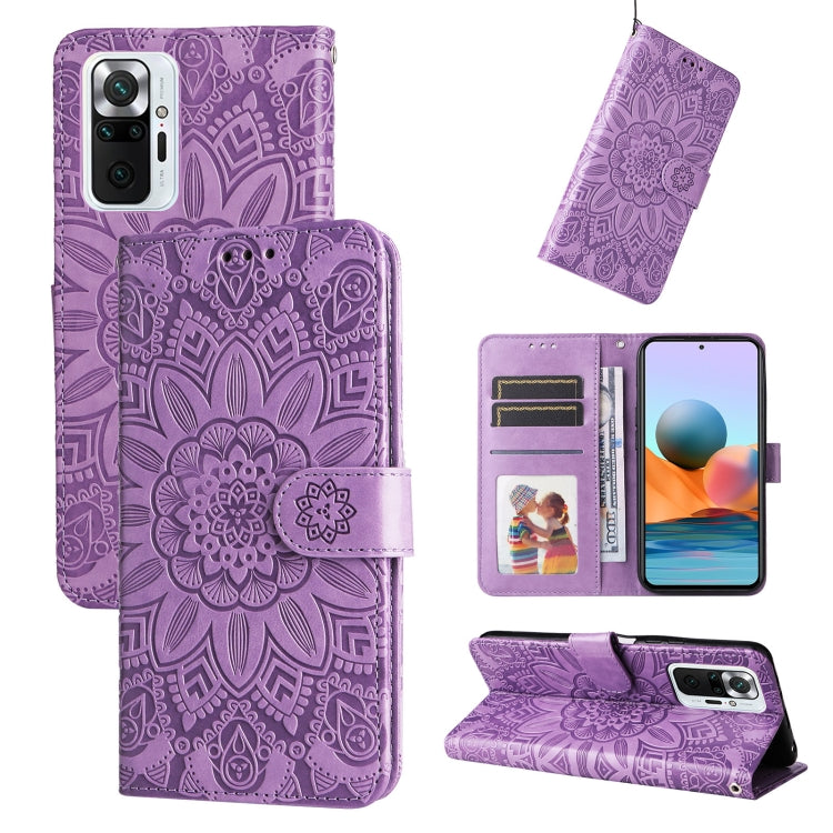 Embossed Sunflower Leather Phone Case, For Xiaomi Redmi Note 10 5G, For Xiaomi Redmi Note 10 Pro / Note 10 Pro Max, For Xiaomi Redmi Note 11 5G  / Poco M4 Pro 5G, For Xiaomi Redmi Note 11E, For Xiaomi Redmi Note 11 Pro 5G                               ...