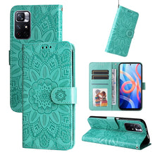 Load image into Gallery viewer, Embossed Sunflower Leather Phone Case, For Xiaomi Redmi Note 10 5G, For Xiaomi Redmi Note 10 Pro / Note 10 Pro Max, For Xiaomi Redmi Note 11 5G  / Poco M4 Pro 5G, For Xiaomi Redmi Note 11E, For Xiaomi Redmi Note 11 Pro 5G                               ...