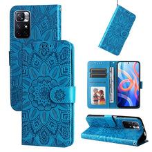 Load image into Gallery viewer, Embossed Sunflower Leather Phone Case, For Xiaomi Redmi Note 10 5G, For Xiaomi Redmi Note 10 Pro / Note 10 Pro Max, For Xiaomi Redmi Note 11 5G  / Poco M4 Pro 5G, For Xiaomi Redmi Note 11E, For Xiaomi Redmi Note 11 Pro 5G                               ...