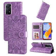 Load image into Gallery viewer, Embossed Sunflower Leather Phone Case, For Xiaomi Redmi Note 10 5G, For Xiaomi Redmi Note 10 Pro / Note 10 Pro Max, For Xiaomi Redmi Note 11 5G  / Poco M4 Pro 5G, For Xiaomi Redmi Note 11E, For Xiaomi Redmi Note 11 Pro 5G                               ...