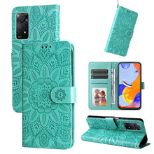 Load image into Gallery viewer, Embossed Sunflower Leather Phone Case, For Xiaomi Redmi Note 10 5G, For Xiaomi Redmi Note 10 Pro / Note 10 Pro Max, For Xiaomi Redmi Note 11 5G  / Poco M4 Pro 5G, For Xiaomi Redmi Note 11E, For Xiaomi Redmi Note 11 Pro 5G                               ...