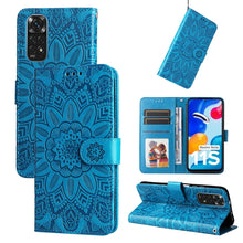 Load image into Gallery viewer, Embossed Sunflower Leather Phone Case, For Xiaomi Redmi Note 10 5G, For Xiaomi Redmi Note 10 Pro / Note 10 Pro Max, For Xiaomi Redmi Note 11 5G  / Poco M4 Pro 5G, For Xiaomi Redmi Note 11E, For Xiaomi Redmi Note 11 Pro 5G                               ...