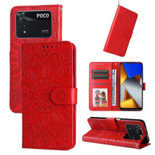 Load image into Gallery viewer, Embossed Sunflower Leather Phone Case, For Xiaomi Redmi Note 10 5G, For Xiaomi Redmi Note 10 Pro / Note 10 Pro Max, For Xiaomi Redmi Note 11 5G  / Poco M4 Pro 5G, For Xiaomi Redmi Note 11E, For Xiaomi Redmi Note 11 Pro 5G                               ...