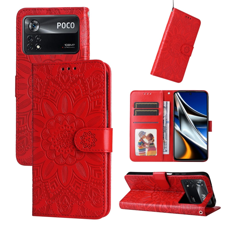 Embossed Sunflower Leather Phone Case, For Xiaomi Redmi Note 10 5G, For Xiaomi Redmi Note 10 Pro / Note 10 Pro Max, For Xiaomi Redmi Note 11 5G  / Poco M4 Pro 5G, For Xiaomi Redmi Note 11E, For Xiaomi Redmi Note 11 Pro 5G                               ...