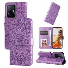 Load image into Gallery viewer, Embossed Sunflower Leather Phone Case, For Xiaomi 11T / 11T Pro, For Xiaomi 12 Lite, For Xiaomi 12 Pro, For Xiaomi 12 / 12X, For Xiaomi Poco M3 / Redmi 9T / Redmi 9 Power, For Xiaomi Poco X3 NFC