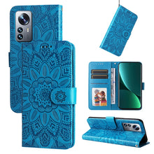 Load image into Gallery viewer, Embossed Sunflower Leather Phone Case, For Xiaomi 11T / 11T Pro, For Xiaomi 12 Lite, For Xiaomi 12 Pro, For Xiaomi 12 / 12X, For Xiaomi Poco M3 / Redmi 9T / Redmi 9 Power, For Xiaomi Poco X3 NFC