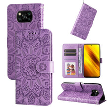 Load image into Gallery viewer, Embossed Sunflower Leather Phone Case, For Xiaomi 11T / 11T Pro, For Xiaomi 12 Lite, For Xiaomi 12 Pro, For Xiaomi 12 / 12X, For Xiaomi Poco M3 / Redmi 9T / Redmi 9 Power, For Xiaomi Poco X3 NFC