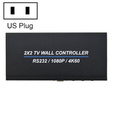 Load image into Gallery viewer, BT100 4K 60Hz 1080P 2 x 2 TV Wall Controller, US Plug, EU Plug, UK Plug, AU Plug