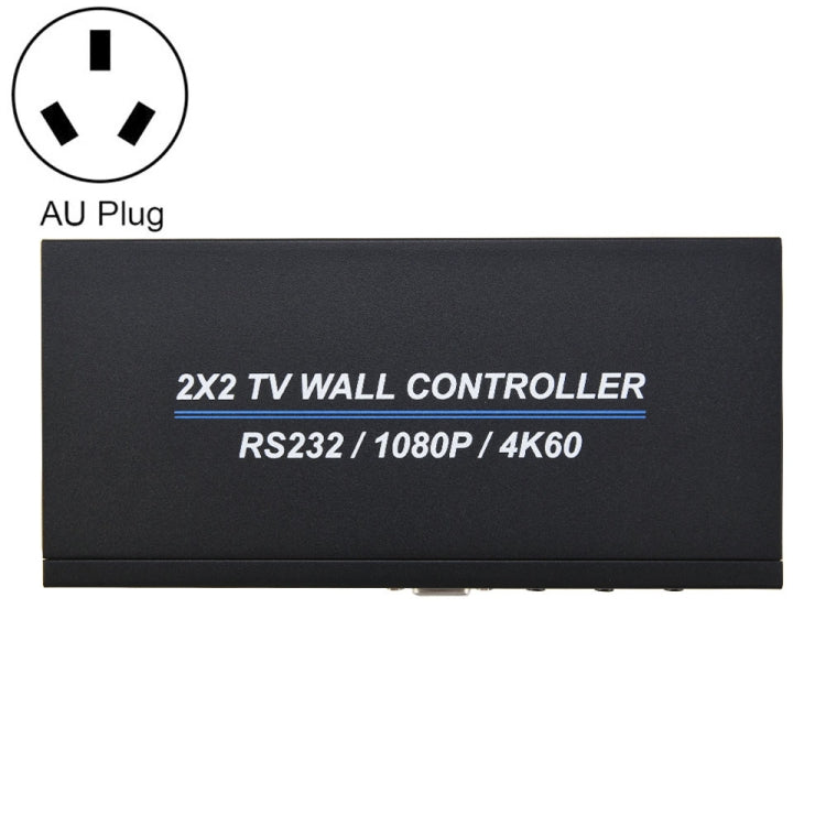 BT100 4K 60Hz 1080P 2 x 2 TV Wall Controller, US Plug, EU Plug, UK Plug, AU Plug