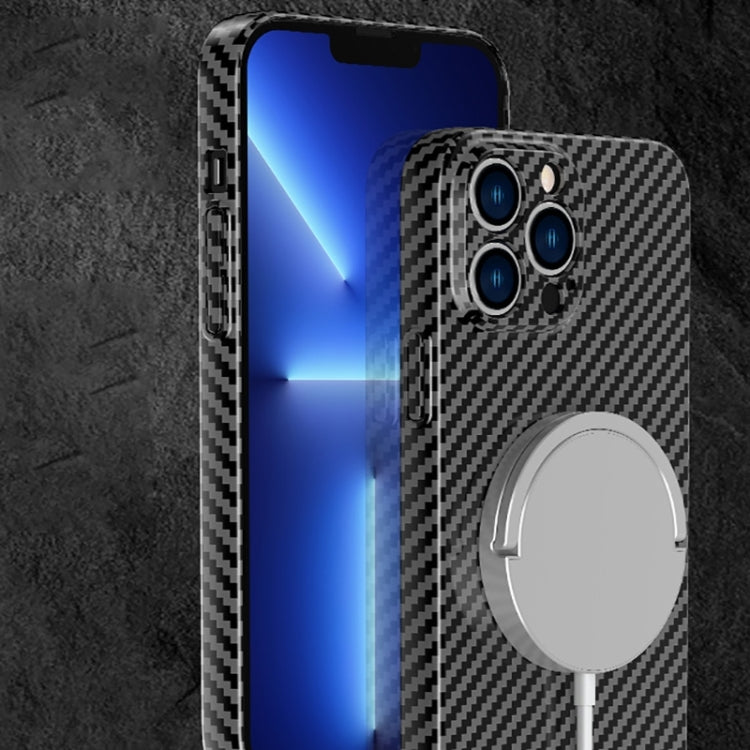Carbon Fiber Texture MagSafe Magnetic Phone Case, For iPhone 14, For iPhone 14 Plus, For iPhone 14 Pro, For iPhone 14 Pro Max