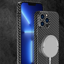 Load image into Gallery viewer, Carbon Fiber Texture MagSafe Magnetic Phone Case, For iPhone 14, For iPhone 14 Plus, For iPhone 14 Pro, For iPhone 14 Pro Max