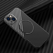 Load image into Gallery viewer, Carbon Fiber Texture MagSafe Magnetic Phone Case, For iPhone 14, For iPhone 14 Plus, For iPhone 14 Pro, For iPhone 14 Pro Max