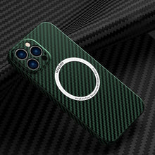 Load image into Gallery viewer, Carbon Fiber Texture MagSafe Magnetic Phone Case, For iPhone 14, For iPhone 14 Plus, For iPhone 14 Pro, For iPhone 14 Pro Max