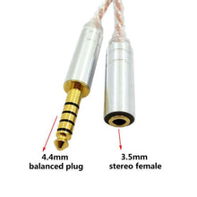 Load image into Gallery viewer, ZS0156 Balanced Inter-conversion Audio Cable, 4.4 Balance Male to 3.5 Stereo Female, 4.4 Balanced Male to 3.5 Balanced Female, 4.4 Balanced Male to 2.5 Balanced Female, 2.5 Balance Male to 3.5 Stereo Female, 3.5 Stereo Male to 4.4 Balance Female       ...