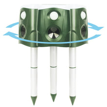 Load image into Gallery viewer, SJZ026 360 Degree Ultrasonic Solar Energy Outdoor Animal Repellent, SJZ026