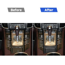 Load image into Gallery viewer, Car Carbon Fiber Central Control Multimedia Panel Decorative Sticker for Porsche Panamera 2010-2016, Central Control Multimedia Panel, Left Drive, Central Control Multimedia Panel, Right Drive