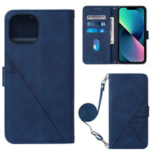 Load image into Gallery viewer, Crossbody 3D Embossed Flip Leather Phone Case, For iPhone 14, For iPhone 14 Plus, For iPhone 14 Pro, For iPhone 14 Pro Max