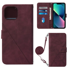 Load image into Gallery viewer, Crossbody 3D Embossed Flip Leather Phone Case, For iPhone 14, For iPhone 14 Plus, For iPhone 14 Pro, For iPhone 14 Pro Max