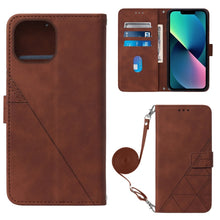 Load image into Gallery viewer, Crossbody 3D Embossed Flip Leather Phone Case, For iPhone 14, For iPhone 14 Plus, For iPhone 14 Pro, For iPhone 14 Pro Max