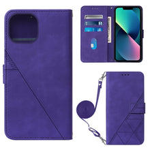 Load image into Gallery viewer, Crossbody 3D Embossed Flip Leather Phone Case, For iPhone 14, For iPhone 14 Plus, For iPhone 14 Pro, For iPhone 14 Pro Max
