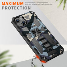 Load image into Gallery viewer, Camouflage Armor Shockproof TPU + PC Magnetic Phone Case, For iPhone 14, For iPhone 14 Plus, For iPhone 14 Pro, For iPhone 14 Pro Max