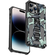Load image into Gallery viewer, Camouflage Armor Shockproof TPU + PC Magnetic Phone Case, For iPhone 14, For iPhone 14 Plus, For iPhone 14 Pro, For iPhone 14 Pro Max