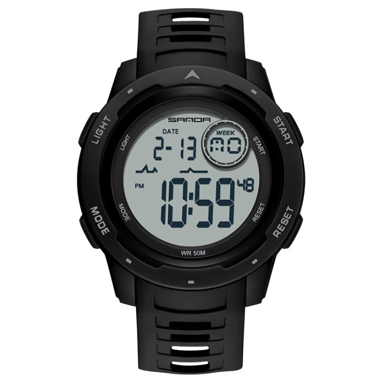 SANDA 2125 Luminous Waterproof Dual Display Electronic Watch