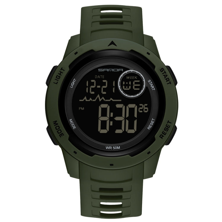 SANDA 2125 Luminous Waterproof Dual Display Electronic Watch