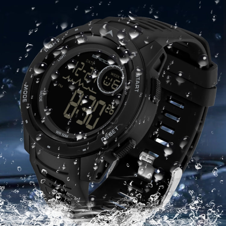 SANDA 2125 Luminous Waterproof Dual Display Electronic Watch