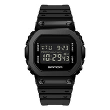 Load image into Gallery viewer, SANDA 2126 Tempered Mirror Luminous Waterproof Dual Display Electronic Watch