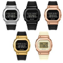 Load image into Gallery viewer, SANDA 2126 Tempered Mirror Luminous Waterproof Dual Display Electronic Watch