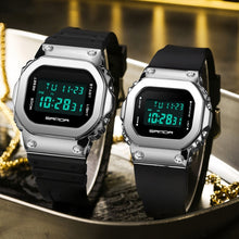 Load image into Gallery viewer, SANDA 2126 Tempered Mirror Luminous Waterproof Dual Display Electronic Watch