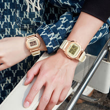 Load image into Gallery viewer, SANDA 2126 Tempered Mirror Luminous Waterproof Dual Display Electronic Watch