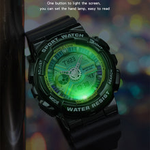Load image into Gallery viewer, Sanda 3137 TPU Strap Luminous Waterproof Dual Display Electronic Watch