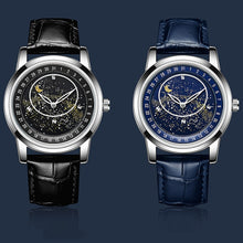 Load image into Gallery viewer, Sanda 7001 Leather Strap Luminous Waterproof Mechanical Watch