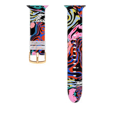 Load image into Gallery viewer, Square Buckle Color Printing Watch Band For Apple Watch Series, 7 45mm / 6&amp;SE&amp;5&amp;4 44mm / 3&amp;2&amp;1 42mm, 7 41mm / 6&amp;SE&amp;5&amp;4 40mm / 3&amp;2&amp;1 38mm