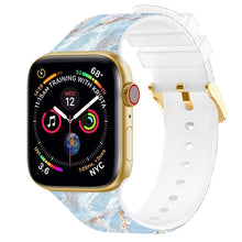 Load image into Gallery viewer, Square Buckle Color Printing Watch Band For Apple Watch Series, 7 45mm / 6&amp;SE&amp;5&amp;4 44mm / 3&amp;2&amp;1 42mm, 7 41mm / 6&amp;SE&amp;5&amp;4 40mm / 3&amp;2&amp;1 38mm