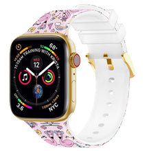 Load image into Gallery viewer, Square Buckle Color Printing Watch Band For Apple Watch Series, 7 45mm / 6&amp;SE&amp;5&amp;4 44mm / 3&amp;2&amp;1 42mm, 7 41mm / 6&amp;SE&amp;5&amp;4 40mm / 3&amp;2&amp;1 38mm