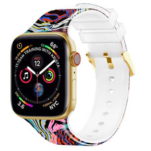 Load image into Gallery viewer, Square Buckle Color Printing Watch Band For Apple Watch Series, 7 45mm / 6&amp;SE&amp;5&amp;4 44mm / 3&amp;2&amp;1 42mm, 7 41mm / 6&amp;SE&amp;5&amp;4 40mm / 3&amp;2&amp;1 38mm