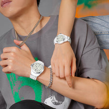 Load image into Gallery viewer, SANDA 1053 Womens TPU Strap Dual Display Waterproof Electronic Watch