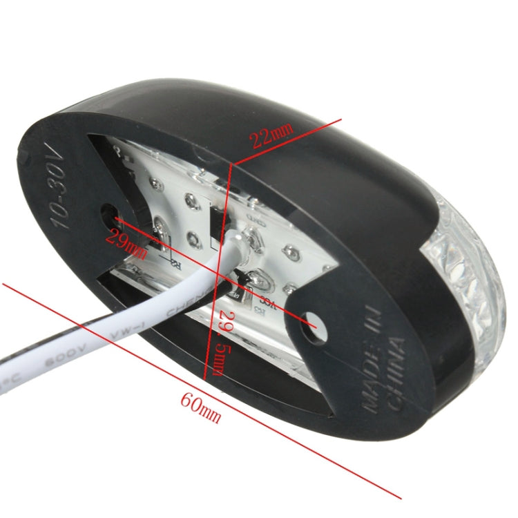 4 PCS MK-184 DC10-30V Truck Two-color Side Clearance Maker Light