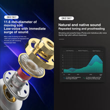 Load image into Gallery viewer, QKZ SK7 3.5mm Sports In-ear Copper Driver Wired HIFI Stereo Earphone with Mic