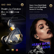 Load image into Gallery viewer, QKZ SK8 3.5mm Sports In-ear Dynamic HIFI Monitor Earphone with Mic