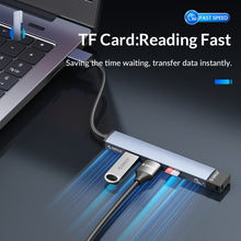 Load image into Gallery viewer, ORICO AH-A12F USB 3.0x1 + USB 2.0x2 + TF Card to USB 3.0 HUB Adapter, AH-A12F
