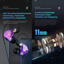 Load image into Gallery viewer, QKZ ZEN In-ear Subwoofer Wire-controlled Music Running Sports Earphone with Mic
