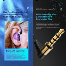Load image into Gallery viewer, QKZ ZEN In-ear Subwoofer Wire-controlled Music Running Sports Earphone with Mic