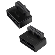 Load image into Gallery viewer, 10 PCS 3.0 19P 20P 90 Degree Motherboard Male To Female Extension Adapter, Model:, PH19A, PH19B